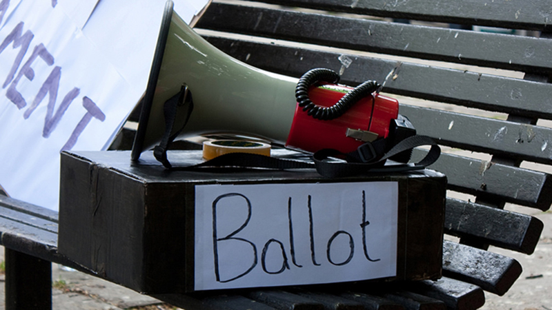 Ballot box image from Flickr by stevecooperorg