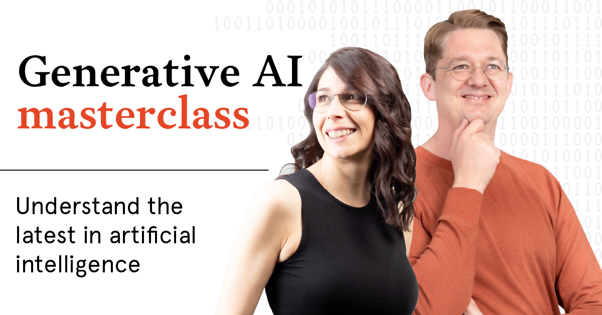 Generative AI masterclass. Understand the latest in artificial intelligence